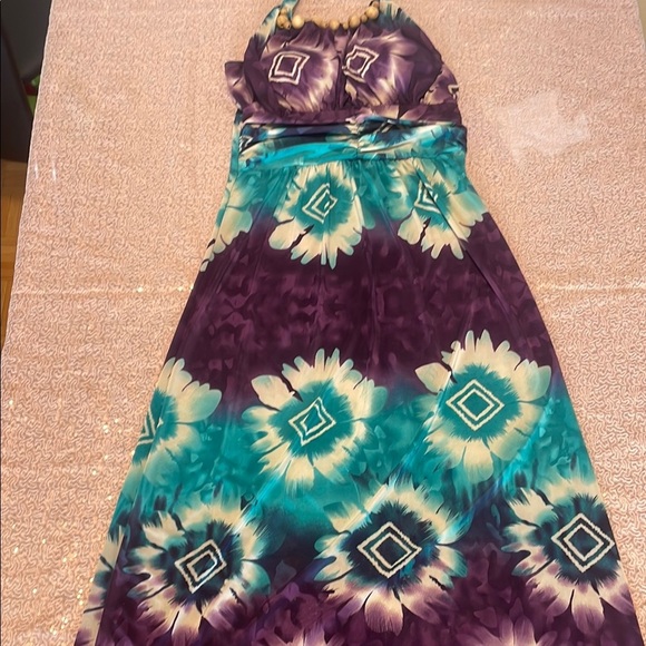 QED London Multicolor Halter Dress - Picture 1 of 6